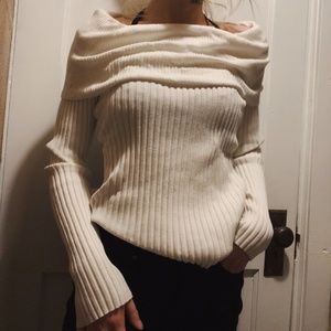 Off the shoulder sweater